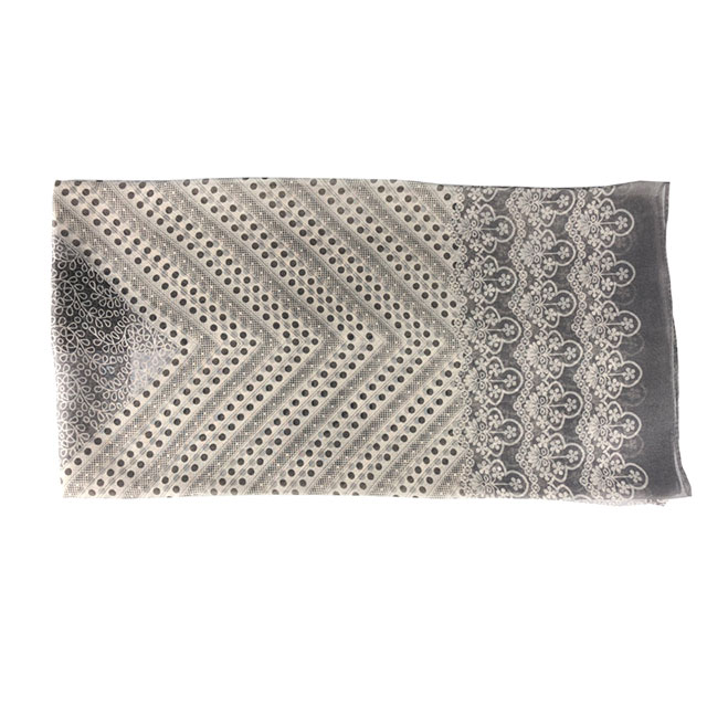 Wholesale Skinny Lightweight Custom Printed Chiffon Silk Scarf for Women
