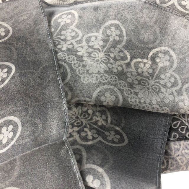 Wholesale Skinny Lightweight Custom Printed Chiffon Silk Scarf for Women