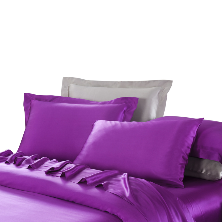 Factory Wholesale Real Mulberry Satin Silk Duvet Covers Bed Sets in Bulk