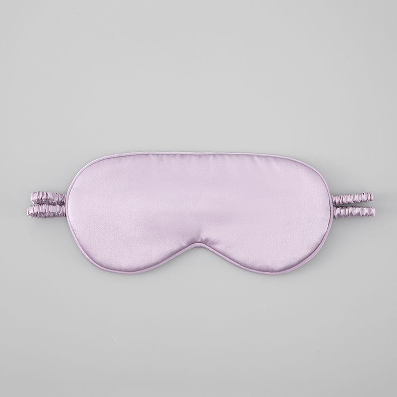 19 mm Mulberry Silk Luxury Solid Color Blackout Sleeping Eye Mask with Pouch Bag in Bulk