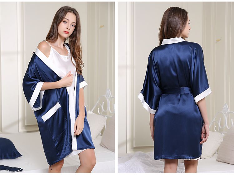 Designer Silk Robe Kimono For Women