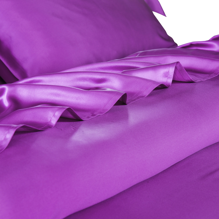Factory Wholesale Real Mulberry Satin Silk Duvet Covers Bed Sets in Bulk