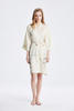 100% Pure Mulberry Glossy Silk Mini Robe For Women Wholesale