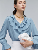 Women's Long Sleeve Silk Blouse Design