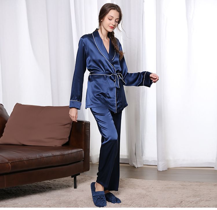 Brand Factory Custom Eithical Genuine Silk Made Pajamas Sets Nightwear in Bulk