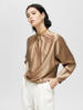 Designer Luxury 100% Charmeuse Silk Shirt For Women From Garnent Manufacturer