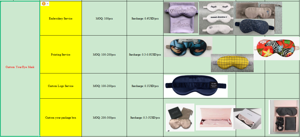 Customized Silk Sleeping Eye Mask in Bulk Buy customized silk eye