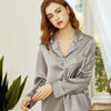 Silk Personalised Long Sleeve Pjs Set Sleepwear For Women 