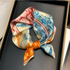 Custom 100% Mulberry Silk Scarves With Logo for Wholesale 