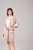 Custom Desgined 6A Grade Pure Mulberry Wrapover Silk Robe for Women Sleepwear 